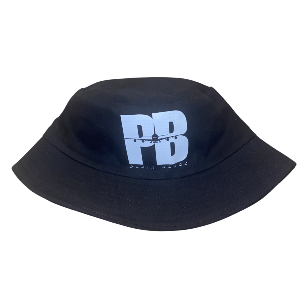Plain Black Bucket Hat