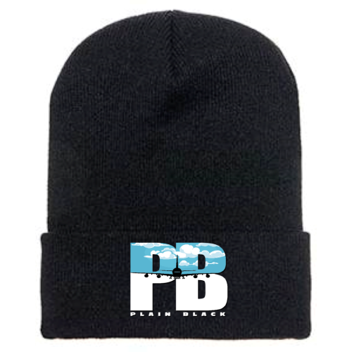 Plain Black Beanie Hat|plainblackclothing.net